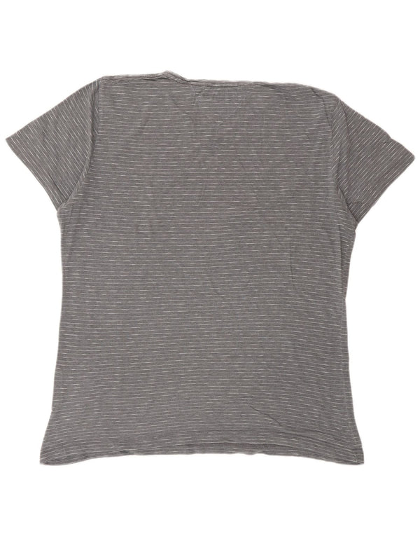 TOMMY HILFIGER Camiseta para hombre Top Large Grey Pinstripe
