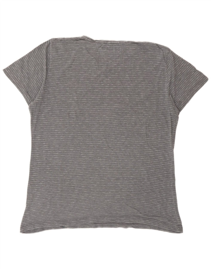 TOMMY HILFIGER Camiseta para hombre Top Large Grey Pinstripe