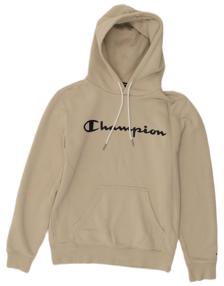 Champion Sudadera Con Capucha Gráfica Para Hombre Jersey Pequeño Beige