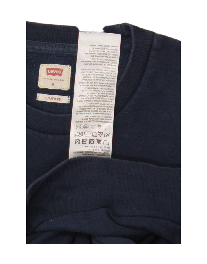 Levi's Hombre Standard Graphic Sudadera Jumper Medium Azul Marino Algodón