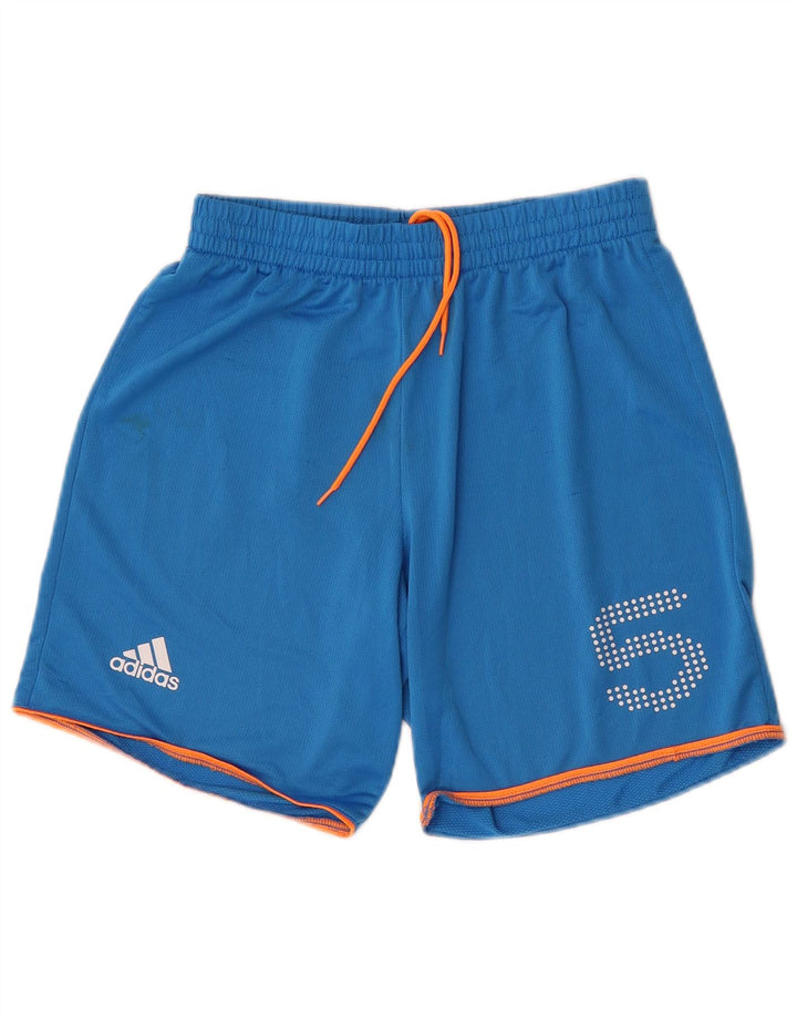 Adidas Mens Graphic Sport Shorts Pequeño Azul Poliéster