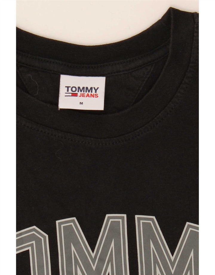 Tommy Hilfiger Camiseta gráfica para hombre Top Medium Black