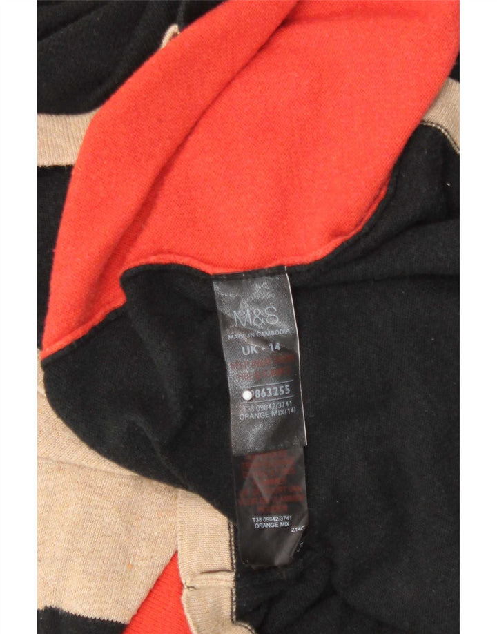 Marks & Spencer - Jersey de cuello redondo para mujer, talla 40, color naranja mediano