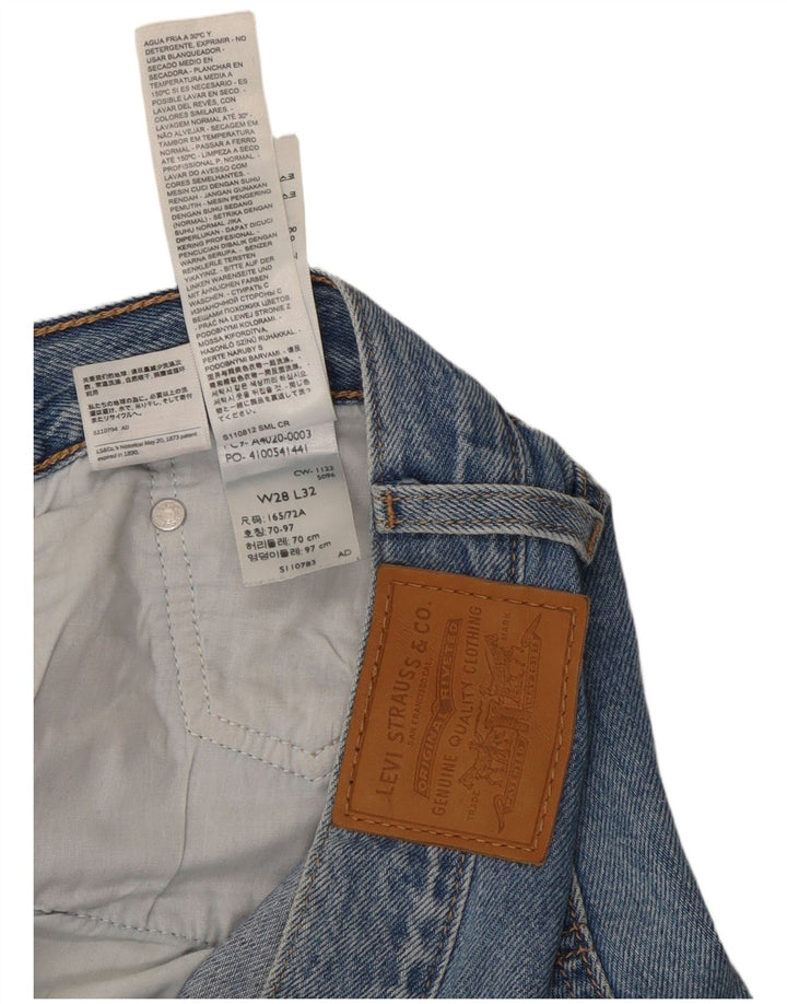 Levi's Vaqueros Anchos Para Mujer W28 L32 Algodón Azul