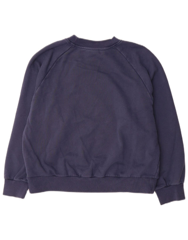 New Balance Sudadera gráfica para mujer Jumper UK 10 Small Azul marino Algodón