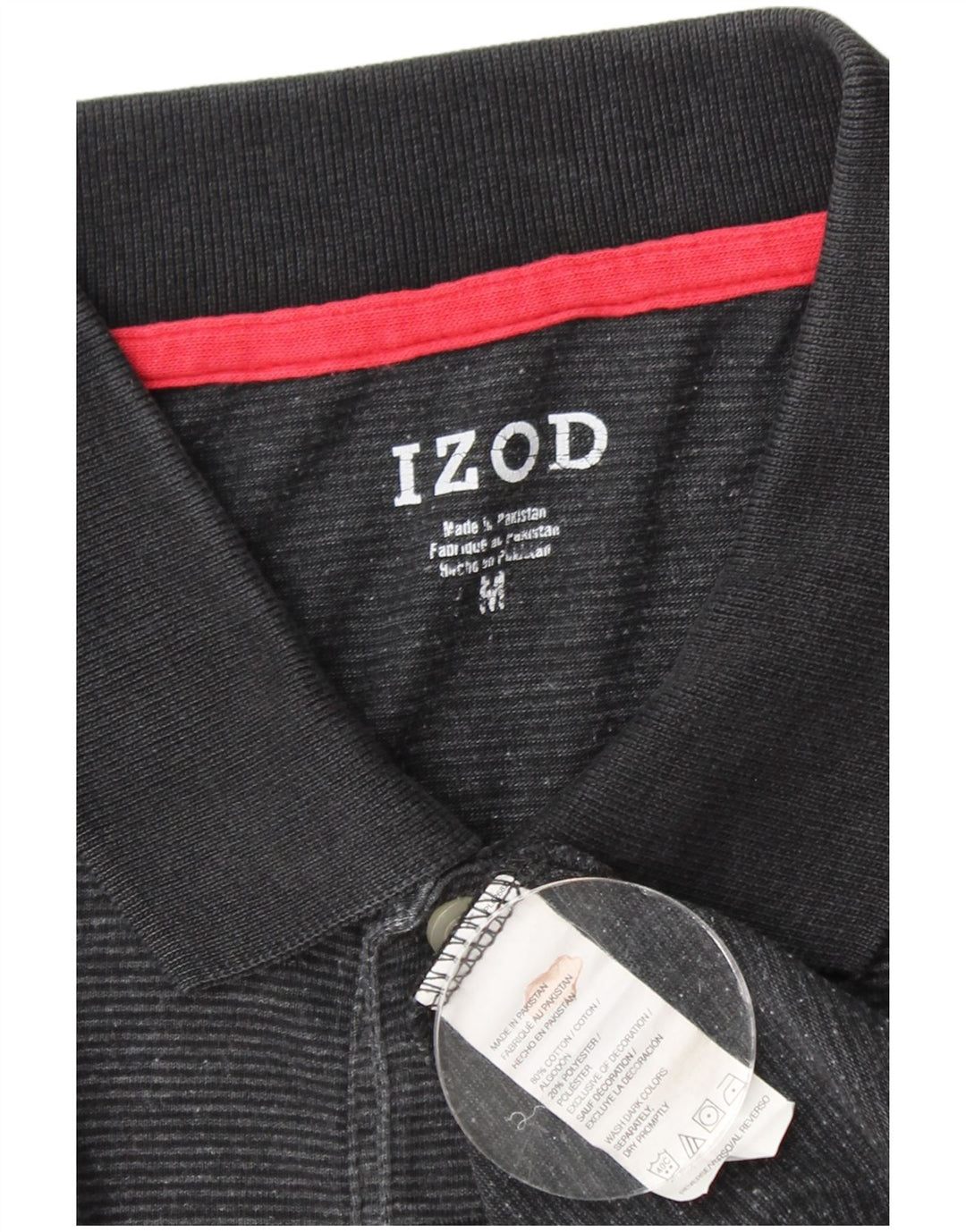 IZOD Polo Hombre Algodón Negro Mediano