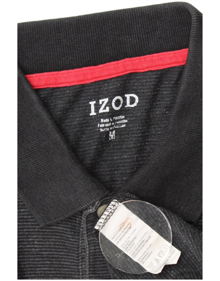 IZOD Polo Hombre Algodón Negro Mediano