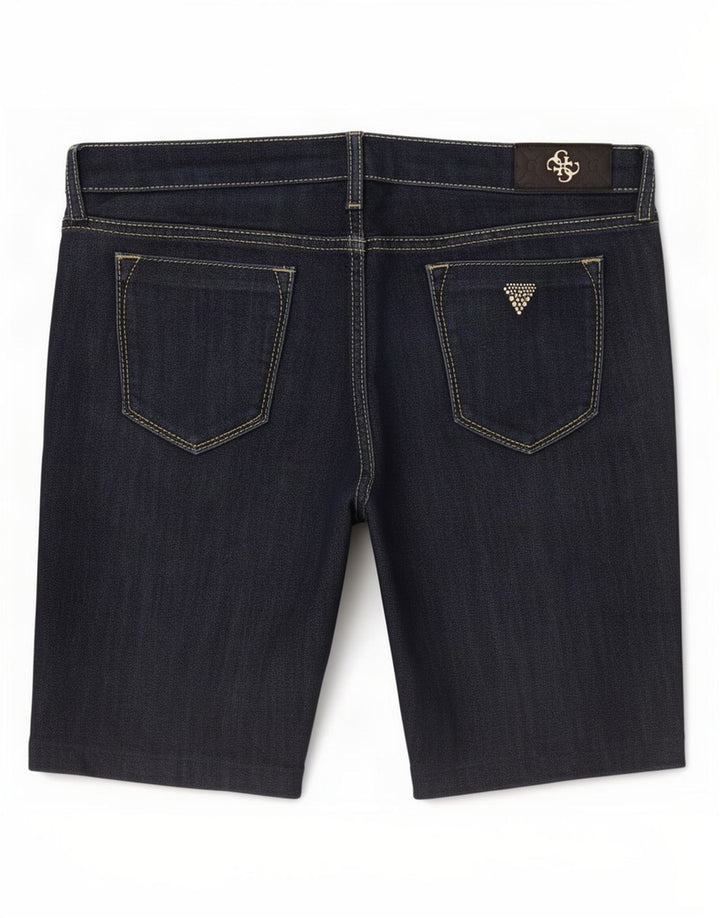 Shorts Guess Mujer W31 Medium Azul Marino Algodón