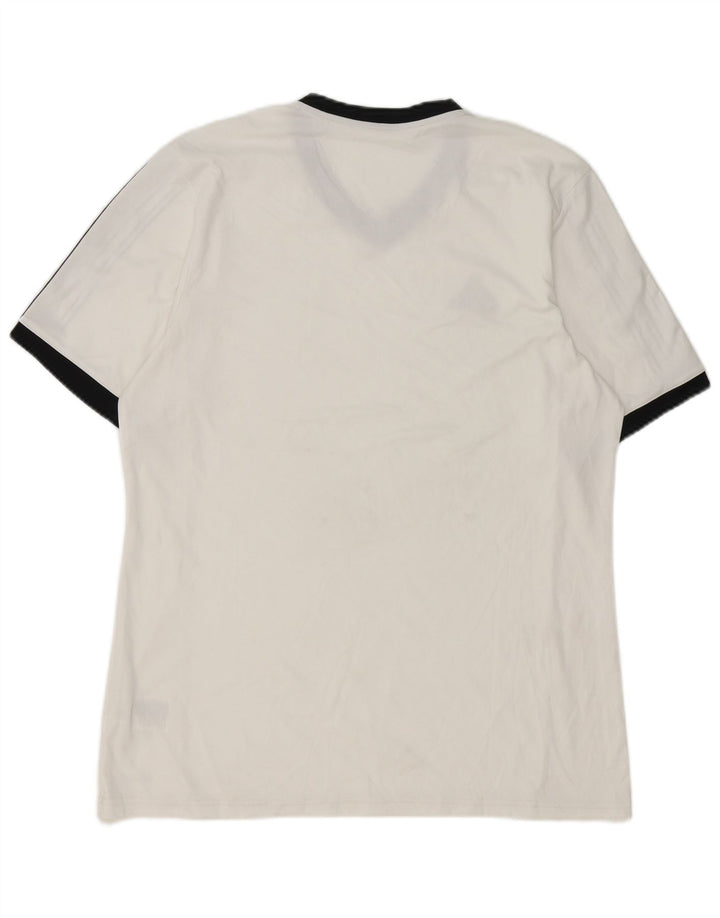 Adidas Mens Climalite Camiseta Top Grande Blanco Poliéster
