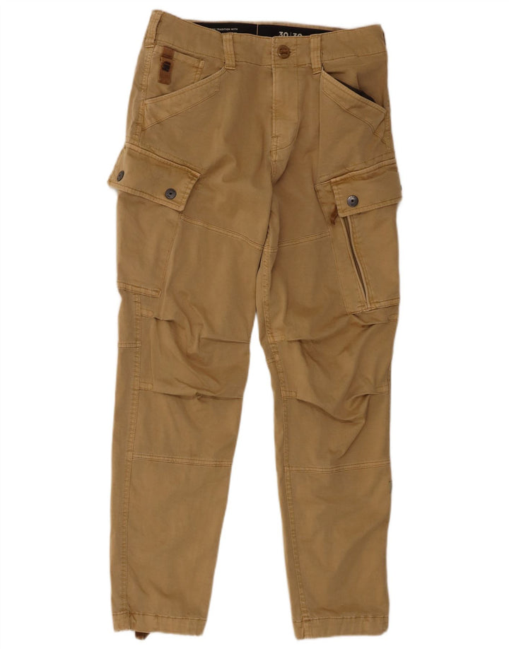 G-STAR Mens Classics Slim Cargo Pantalones W30 L30 Algodón Beige