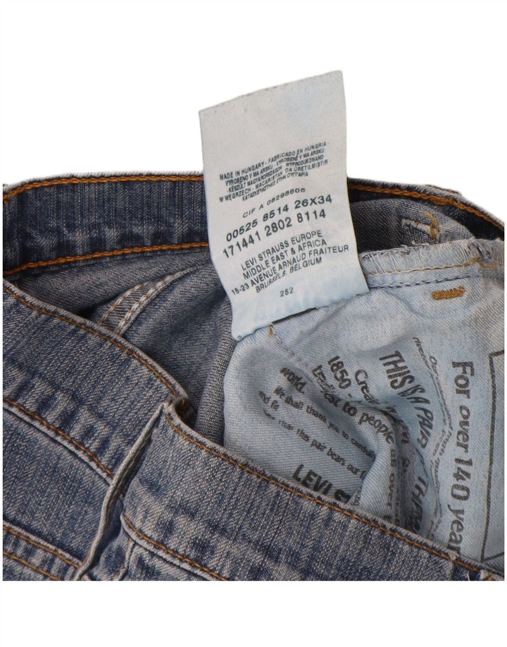 Vaqueros Levi's Mujer Acampanados W26 L34 Algodón Azul