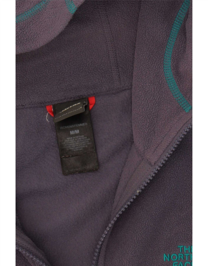 The North Face Chaqueta polar con capucha para mujer UK 44 Poliéster morado mediano