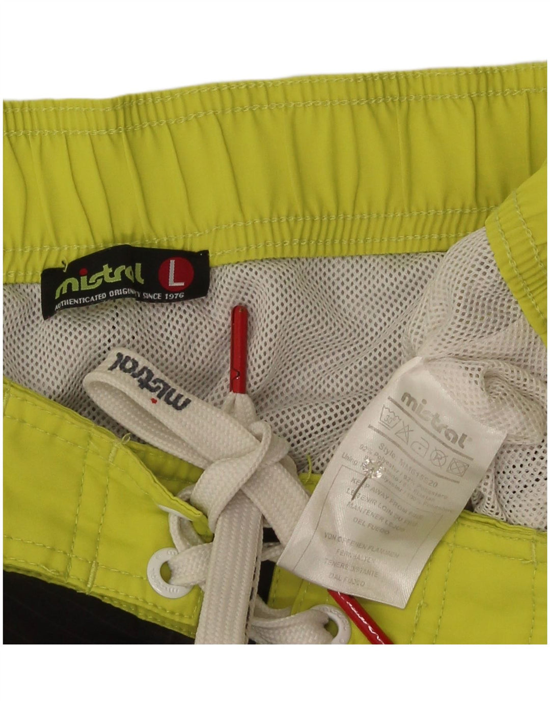 Mistral Bañador gráfico para hombre, poliéster de camuflaje verde grande