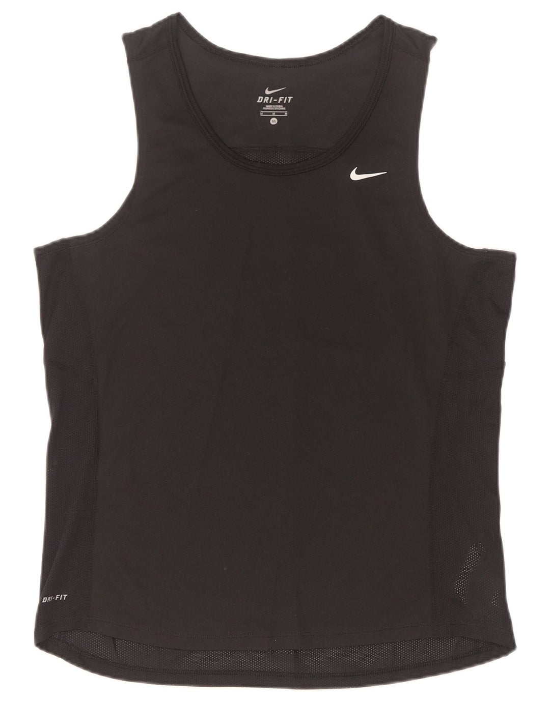 Nike Hombre Dri Fit Chaleco Top Medio Negro Poliéster