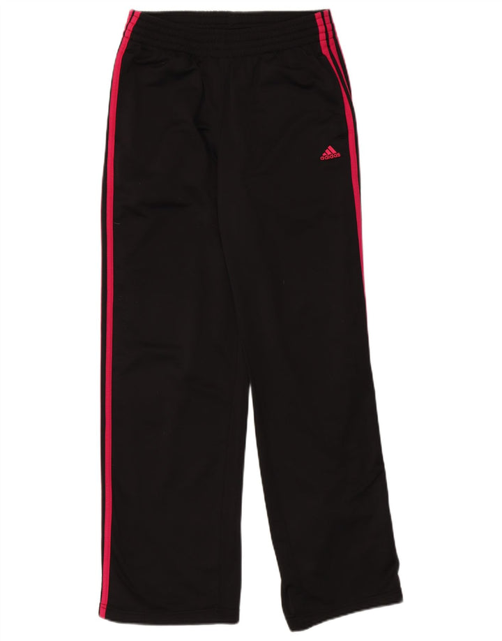 Adidas Pantalones de chándal para mujer UK 12 Medium Negro Poliéster