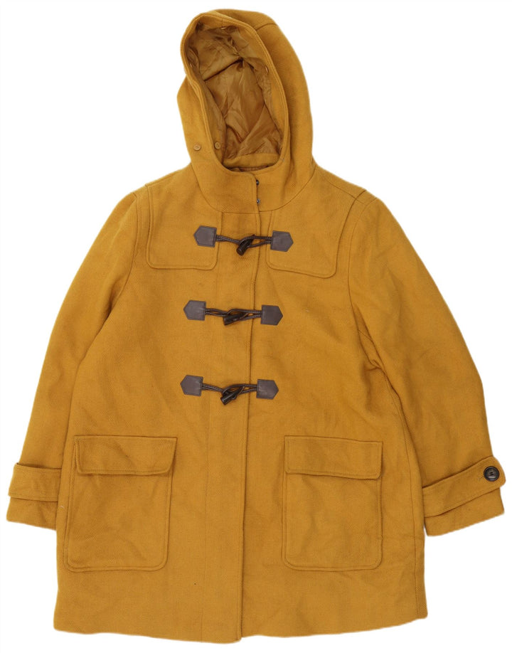Marks & Spencer Trenca con capucha para mujer UK 20 2XL Poliéster amarillo