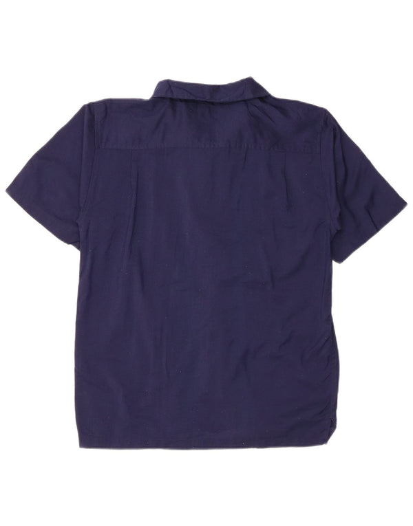 Mossimo Camisa Manga Corta Niño 14-15 Años Grande Azul Marino Rayas