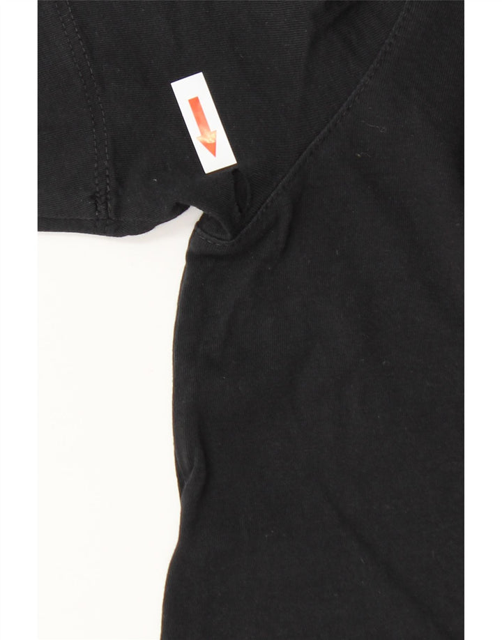 Hugo Boss Hombre | Camiseta de corte regular, parte superior mediana negra