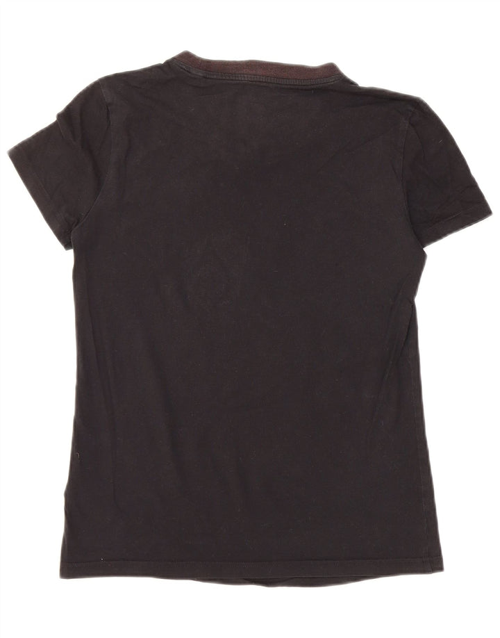 ADIDAS Camiseta gráfica para mujer Top UK 8/10 Small Black Cotton