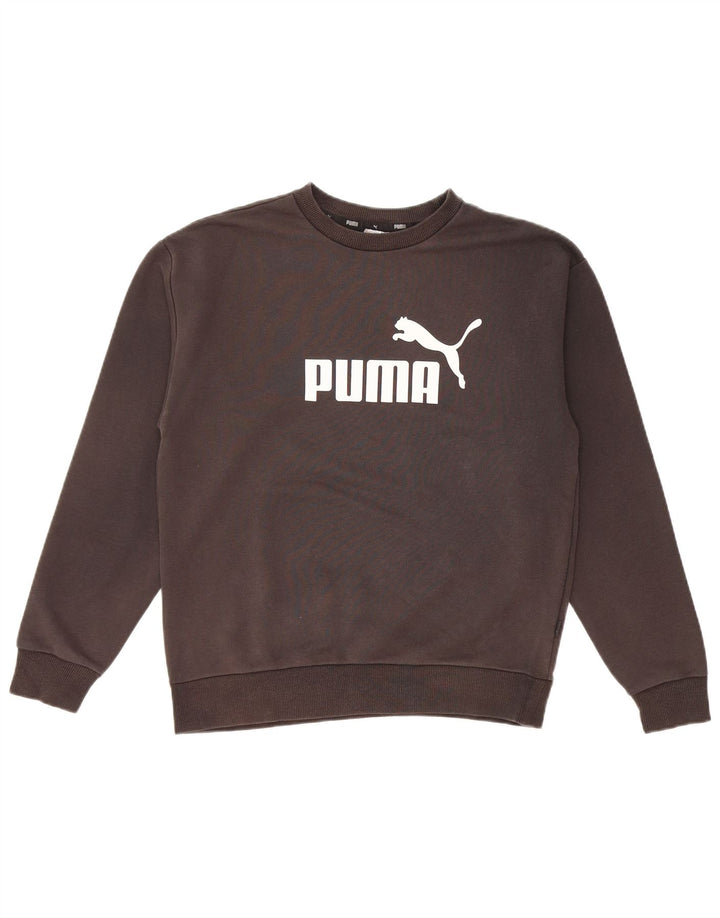PUMA Sudadera con gráfico extragrande para mujer UK 10 Small Black