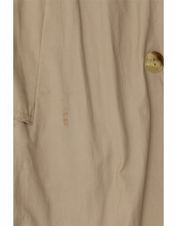 ST MICHAEL Womens Trench Coat UK 16 Large Beige Colourblock Cotton Vintage St Michael and Second-Hand St Michael from Messina Hembry 