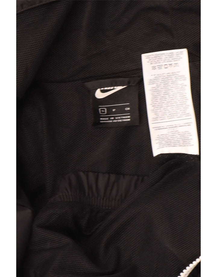 Nike Chaqueta bomber con capucha para hombre UK 36 Small Poliéster negro