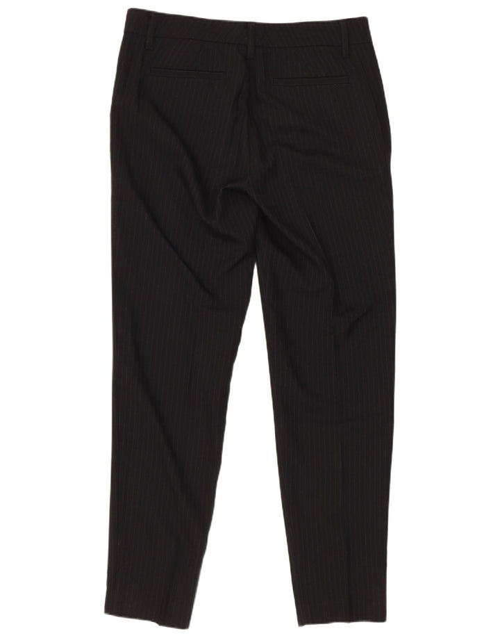 Stefanel Traje de 2 piezas con 1 botón para mujer IT 40 Small W28 L28 Black Pinstripe