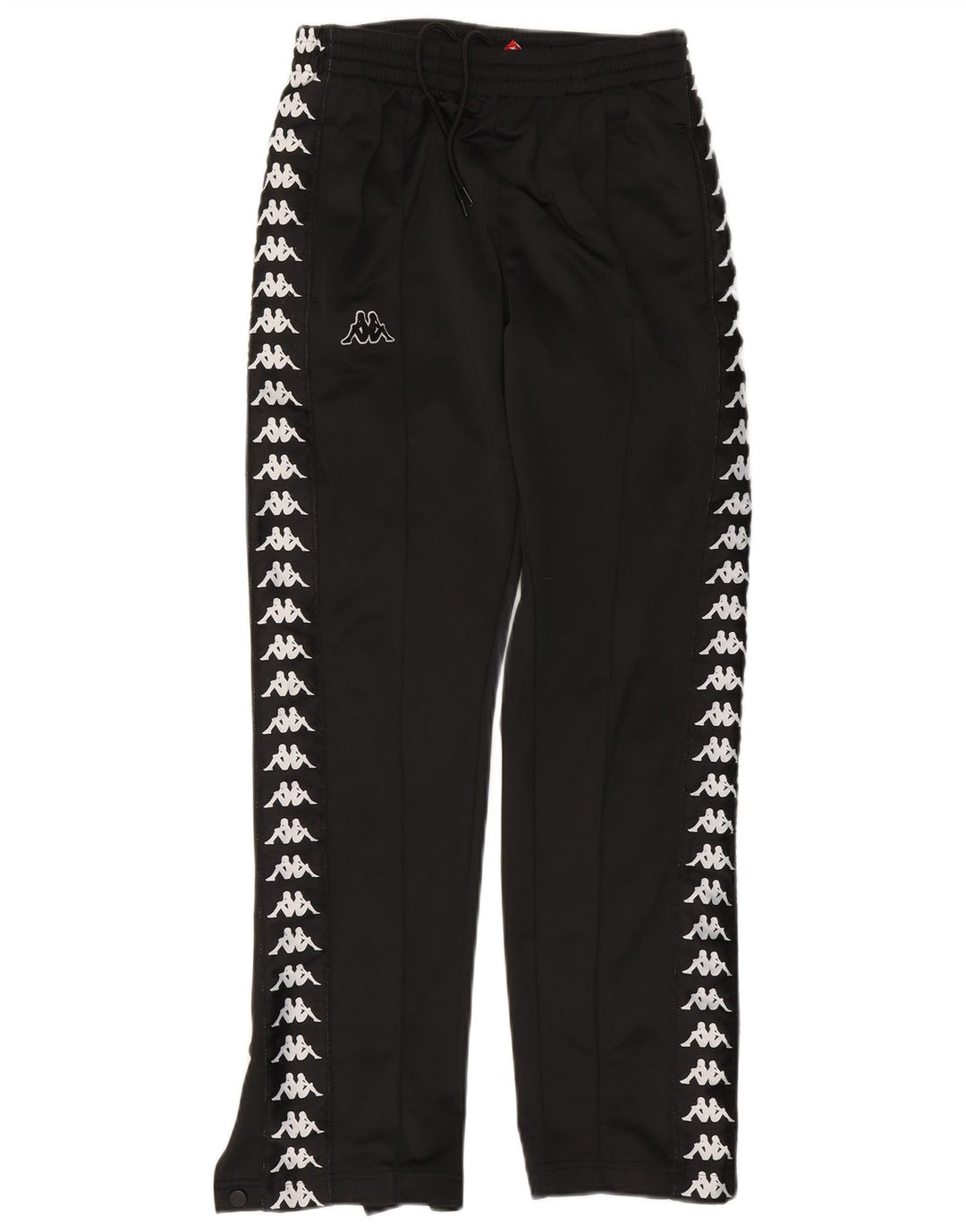 Kappa Hombre Pantalones De Chándal Gráfico Pequeño Negro