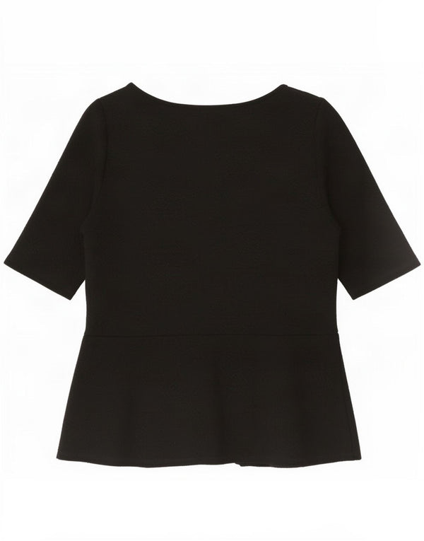 Marks & Spencer Blusa para mujer Top UK 10 Small Poliéster negro