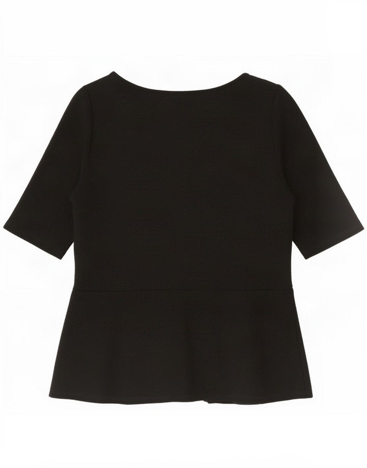 Marks & Spencer Blusa para mujer Top UK 10 Small Poliéster negro