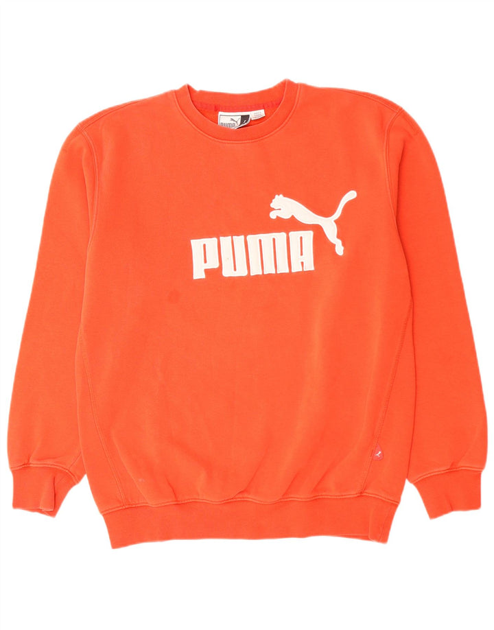 PUMA Sudadera con gráfico para Hombre Jersey pequeño de algodón Naranja