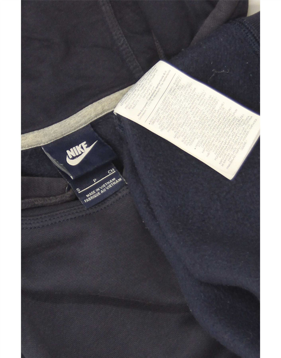 Nike - Sudadera con capucha para hombre, talla pequeña, algodón azul marino