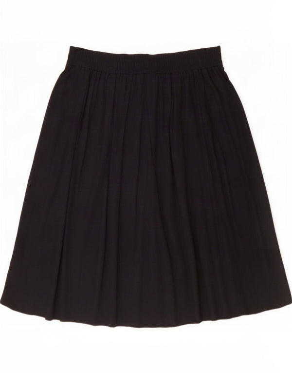 Falda plisada para mujer St Michael UK 44 Large W32 Viscosa negra