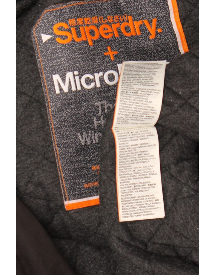 Superdry Chaqueta Bomber con Capucha Windbomber para Mujer UK 46 Grande Poliéster Negro