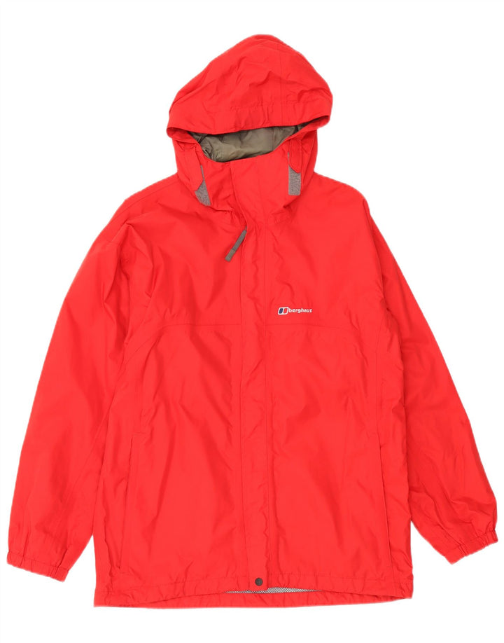 Berghaus Chubasquero con capucha para niños 12-13 años Nylon rojo