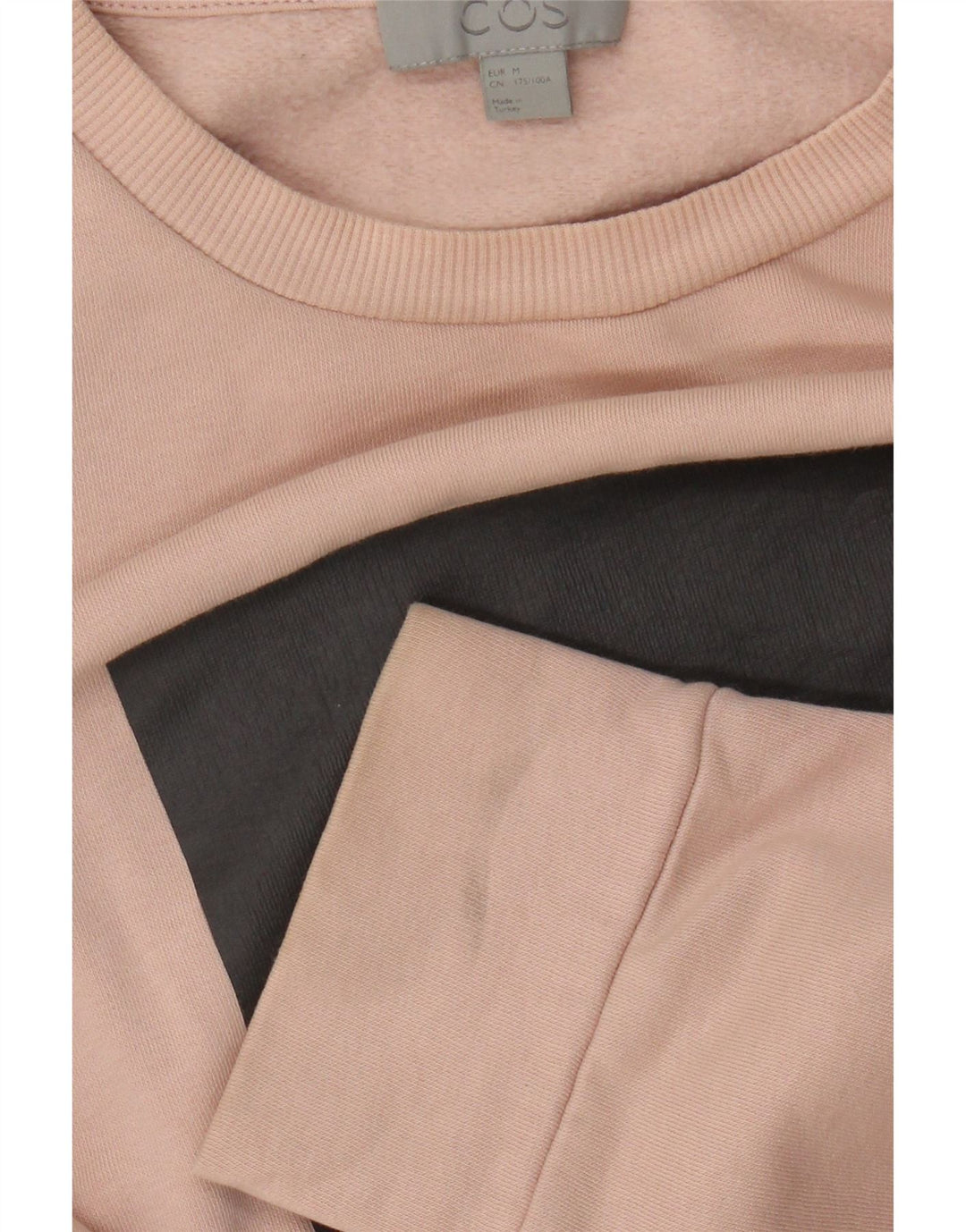 Cos - Sudadera para mujer, talla 40, algodón color block, color rosa medio