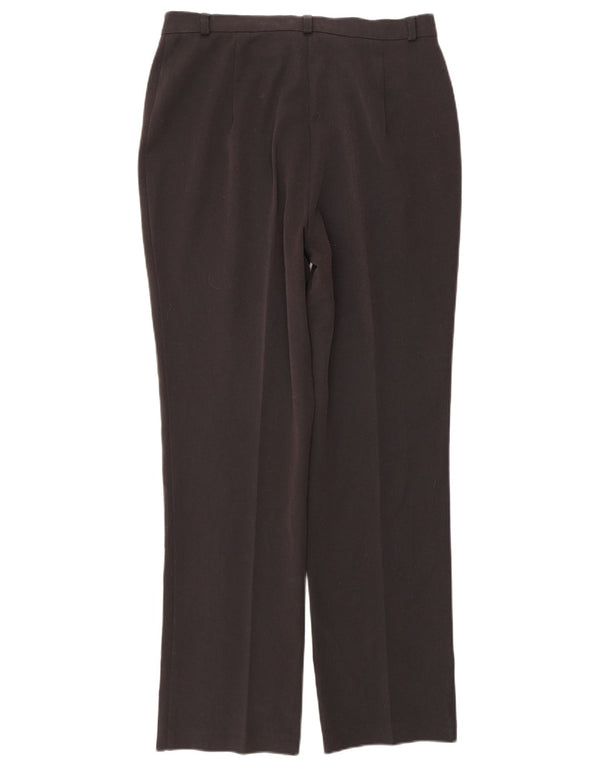 Marks & Spencer Pantalones Casuales Rectos para Mujer UK 12 Medium W30 L29 Negro