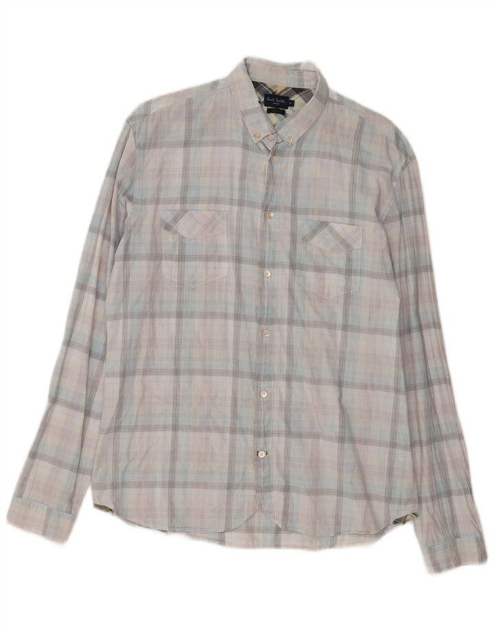 Paul Smith Camisa De Corte Clásico Para Hombre Algodón A Cuadros Multicolor Mediano