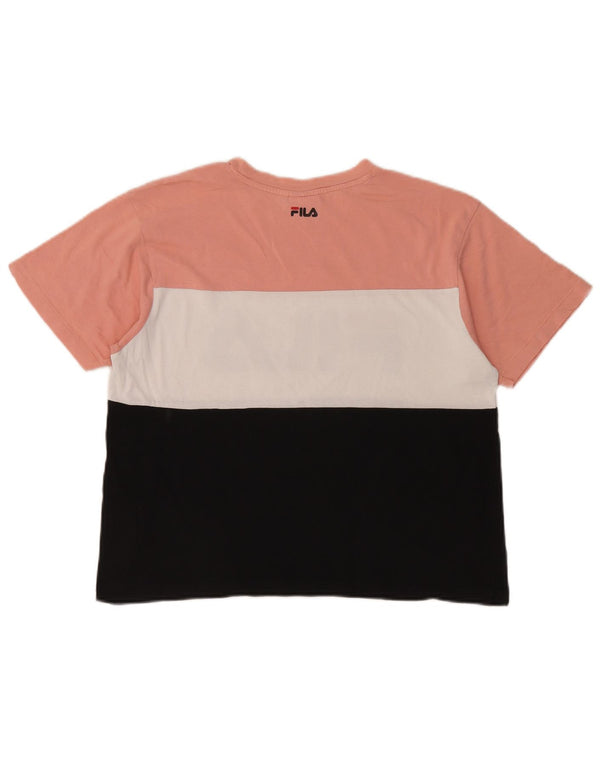 Fila Camiseta corta gráfica para mujer UK 44 Medium Multicolor Colorblock