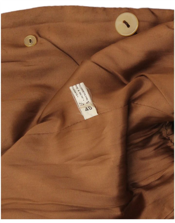 Happening Chaqueta tipo blazer con doble botonadura para mujer IT 40 Small Brown