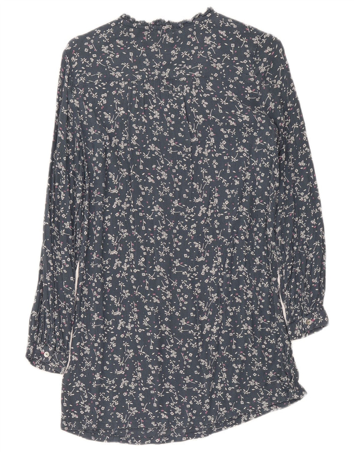 White Stuff Vestido recto de manga larga para mujer UK 8 Small Azul marino floral