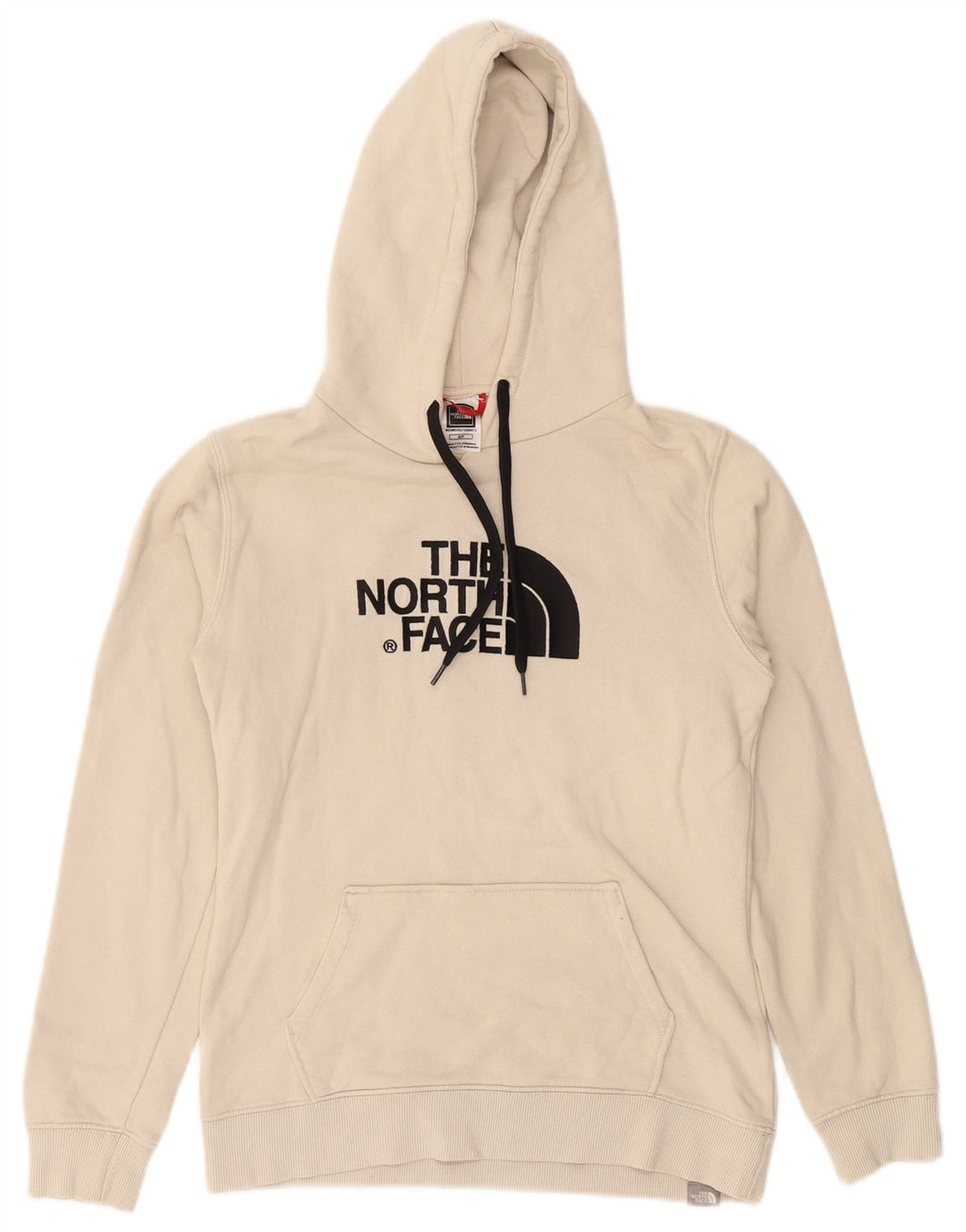 THE NORTH FACE Jersey con capucha gráfica para mujer UK 10 Small Off White Cotton