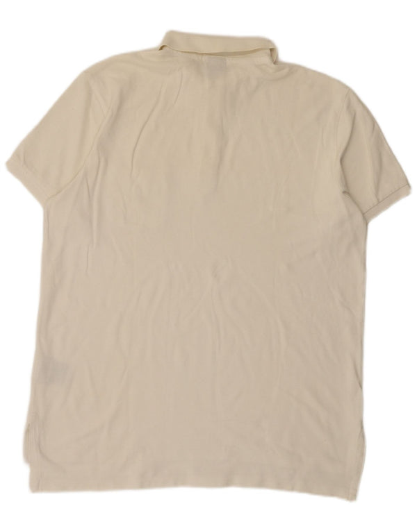 Polo Ralph Lauren Camisa de ajuste personalizado para hombre, algodón blanco grande