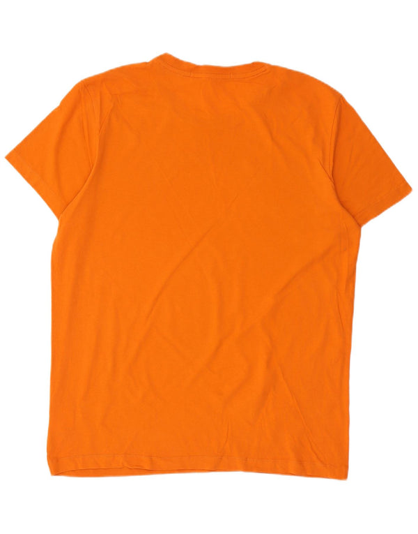 Calvin Klein Jeans Camiseta gráfica para hombre Top XL Algodón naranja