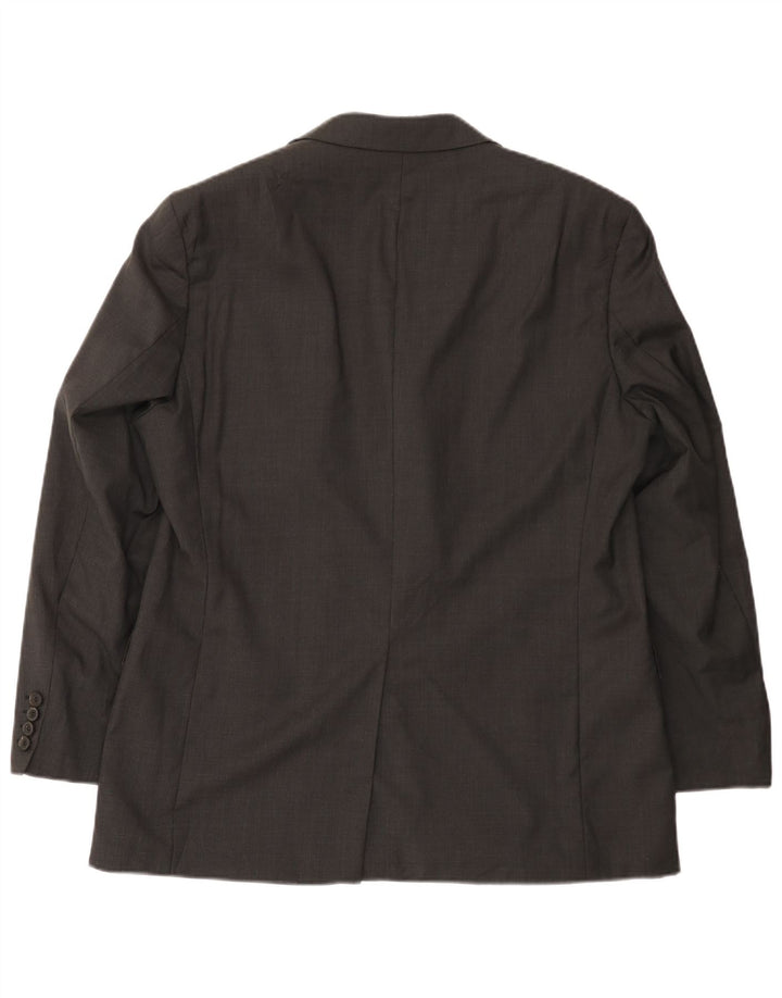 Hugo Boss Chaqueta tipo blazer de 3 botones para hombre Reino Unido 40 Grande Lana gris
