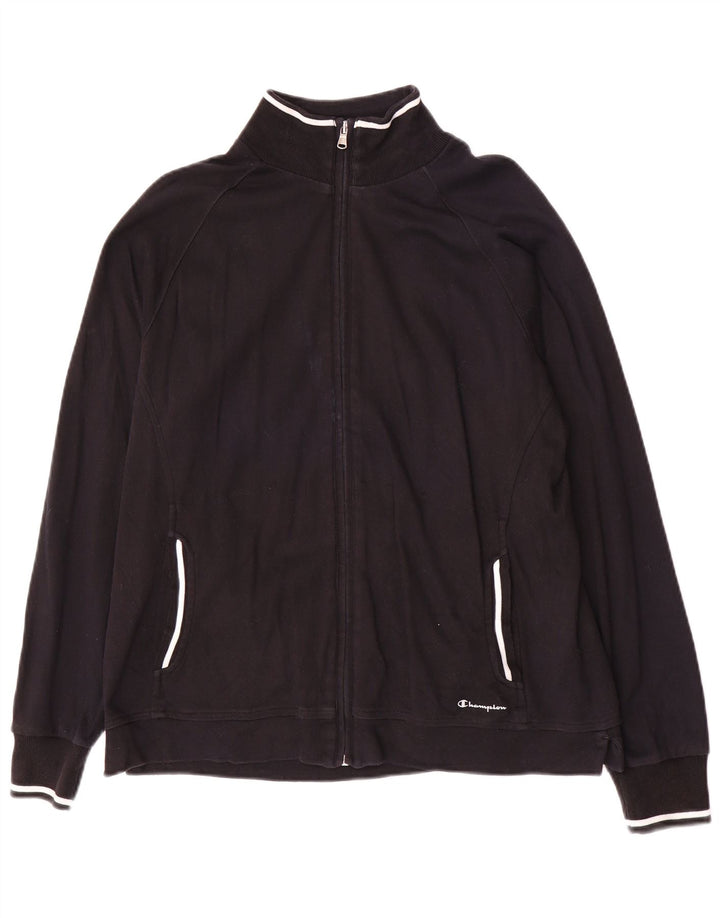 Champion Chaqueta de chándal para mujer UK 46 Grande Algodón negro