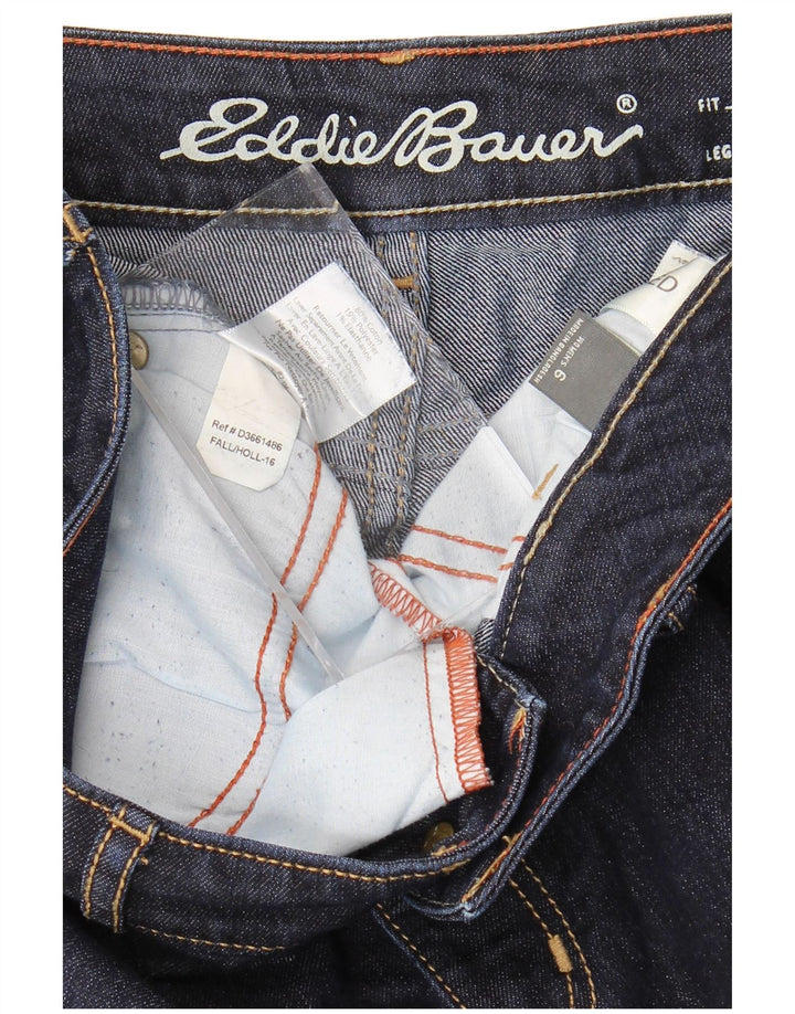 Eddie Bauer Jeans ajustados para mujer US 6 Medium W32 L29 Azul marino