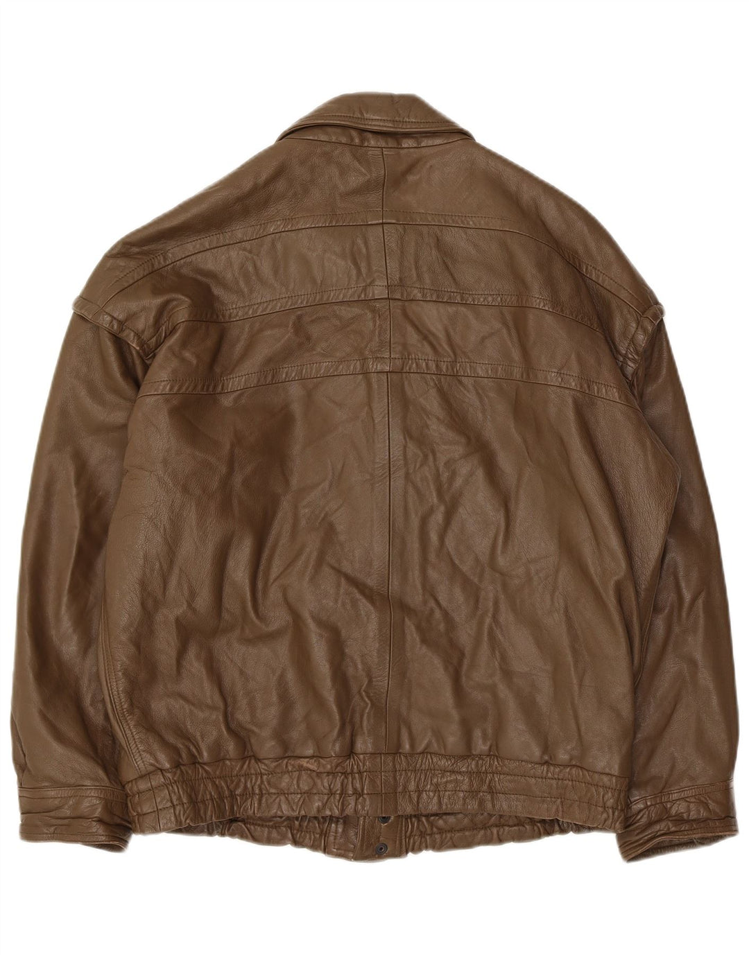 Vintage chaqueta de cuero para hombre Reino Unido 40 cuero caqui grande