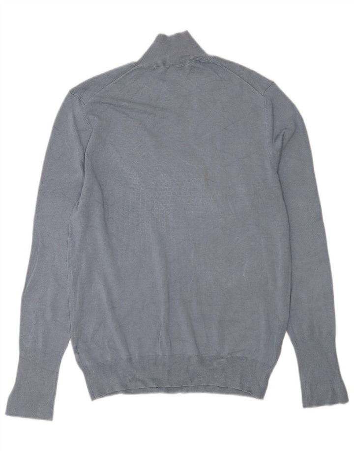 Zara Mujer Jersey De Cuello Alto Jersey UK 40 XL Azul