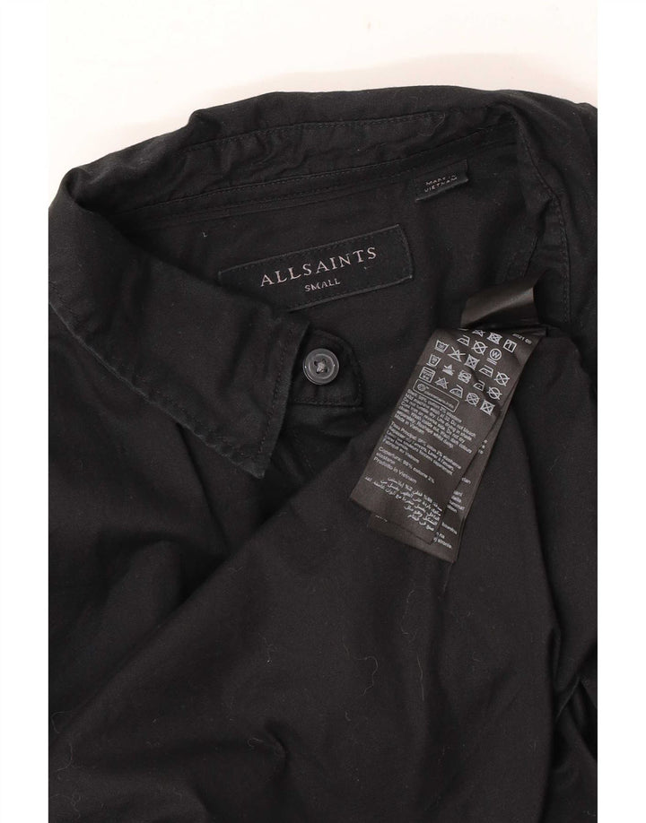 Camisa All Saints Hombre Pequeña Algodón Negro